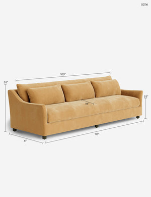 Niven Sofa : Talc Performance Linen / 110