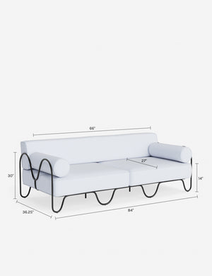 Peggy Outdoor Sofa by Sarah Sherman Samuel : Ivory