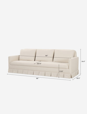 Pellicano Sofa by Gillian Segal for Moe's : Cream
