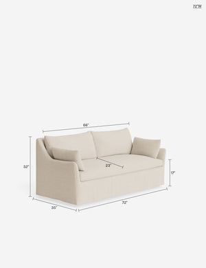 Portola Slipcover Sofa : Natural / 84