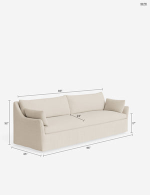 Portola Slipcover Sofa : Natural / 84