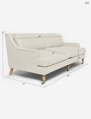 Rivington Sofa by Ginny Macdonald : Goldenrod Plush Velvet / 72