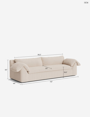 Yucca Sofa by Carly Cushnie : Goldenrod Plush Velvet / 97.5