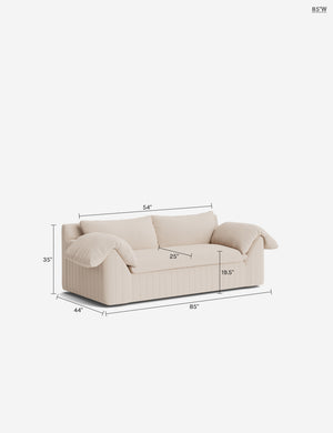 Yucca Sofa by Carly Cushnie : Goldenrod Plush Velvet / 97.5