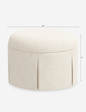 Arin Stool : Talc Linen