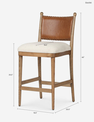 Bella Bar and Counter Stool by Amber Lewis x Four Hands : Natural / Counter