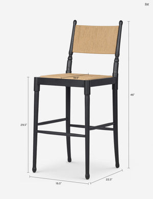 Fayth Bar and Counter Stool by Amber Lewis x Four Hands : Antique Walnut and Mahogany / Bar
