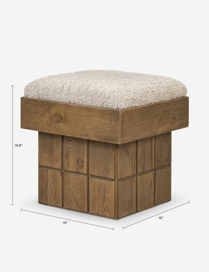 Nisha Stool : Natural