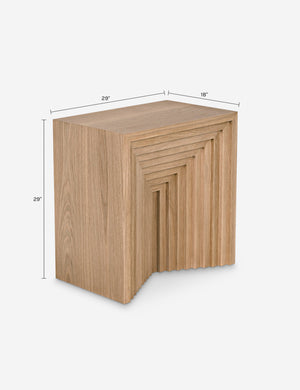 Alessia Side Table : Natural Oak