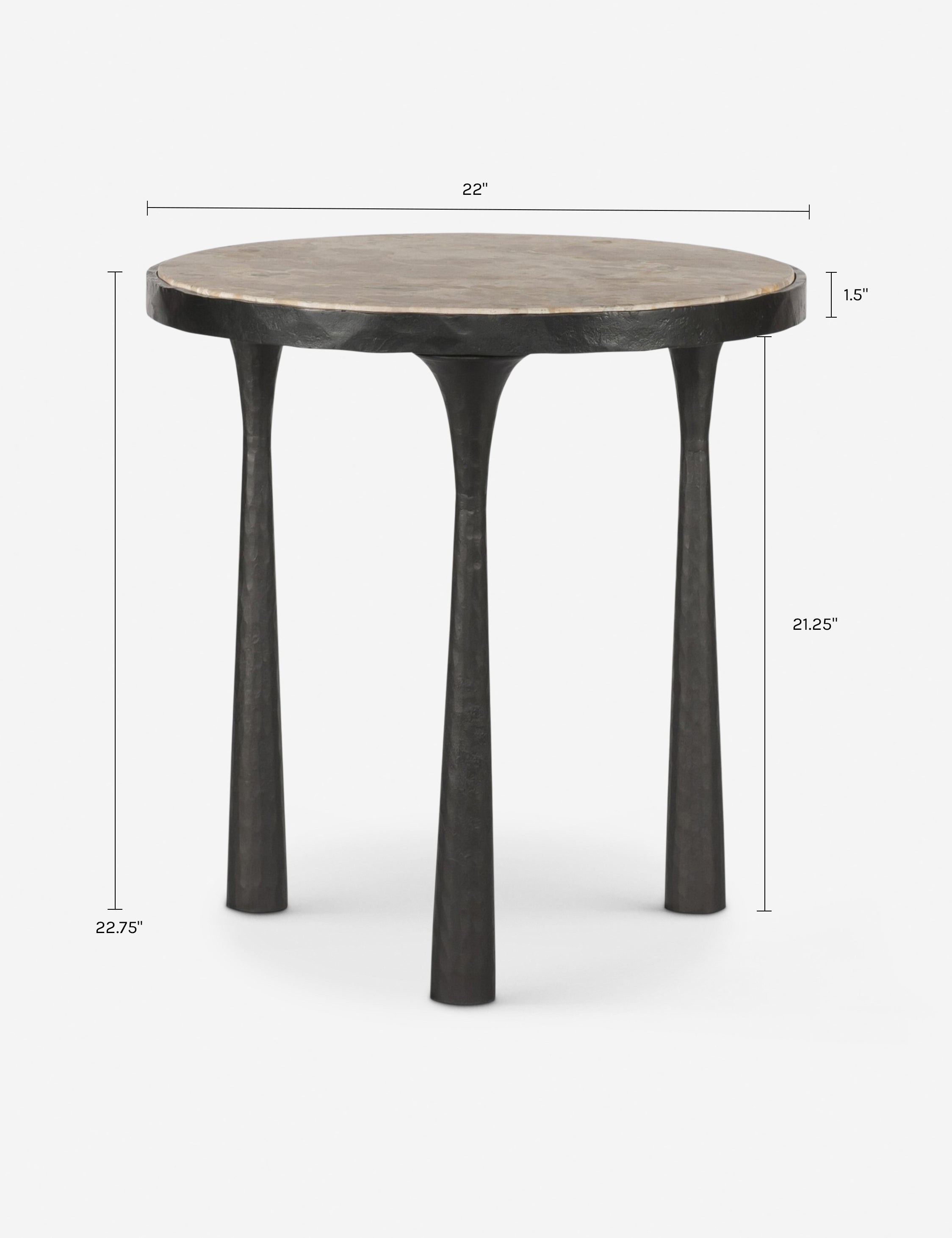 Amber Lewis x Four Hands Billings Side Table - Thumbnail 5
