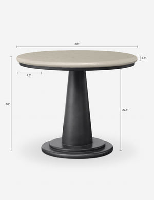 Brio Round Outdoor Dining Table : Cream