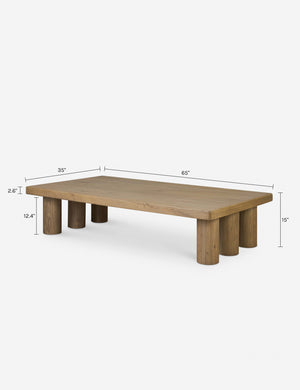 Carrigan Coffee Table by Amber Lewis x Four Hands : Natural Oak