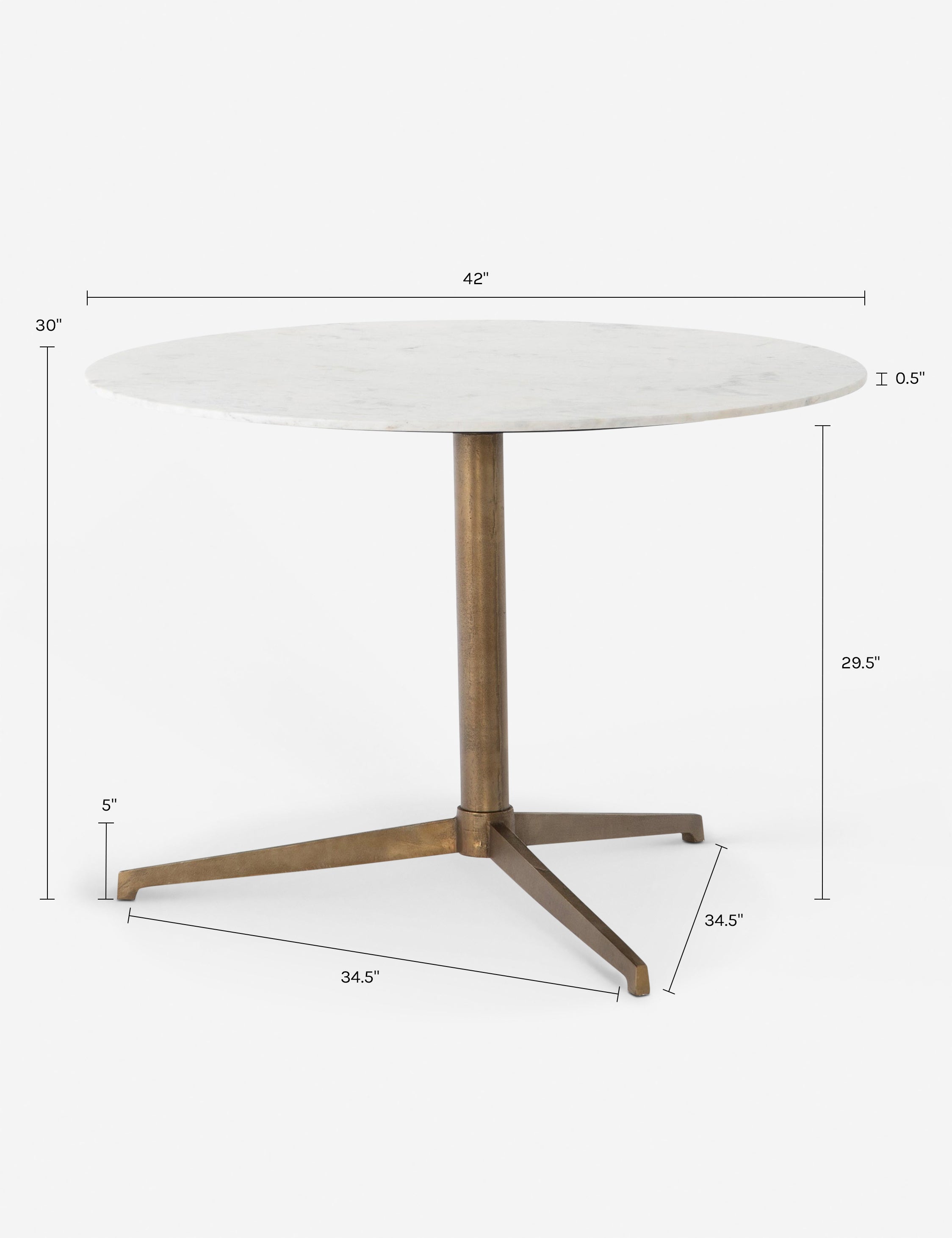 Lulu and Georgia Celie Bistro Table - Thumbnail 2