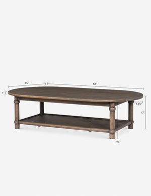 Charnes Oval Coffee Table by Amber Lewis x Four Hands