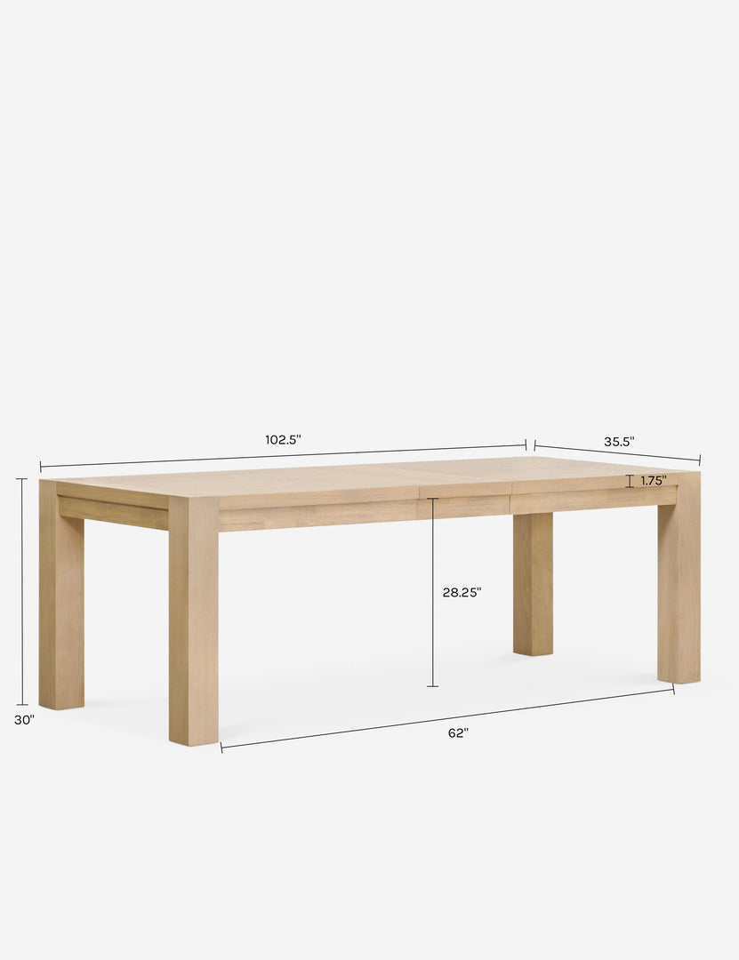 Table 1080 Collett Extendable Dining Table