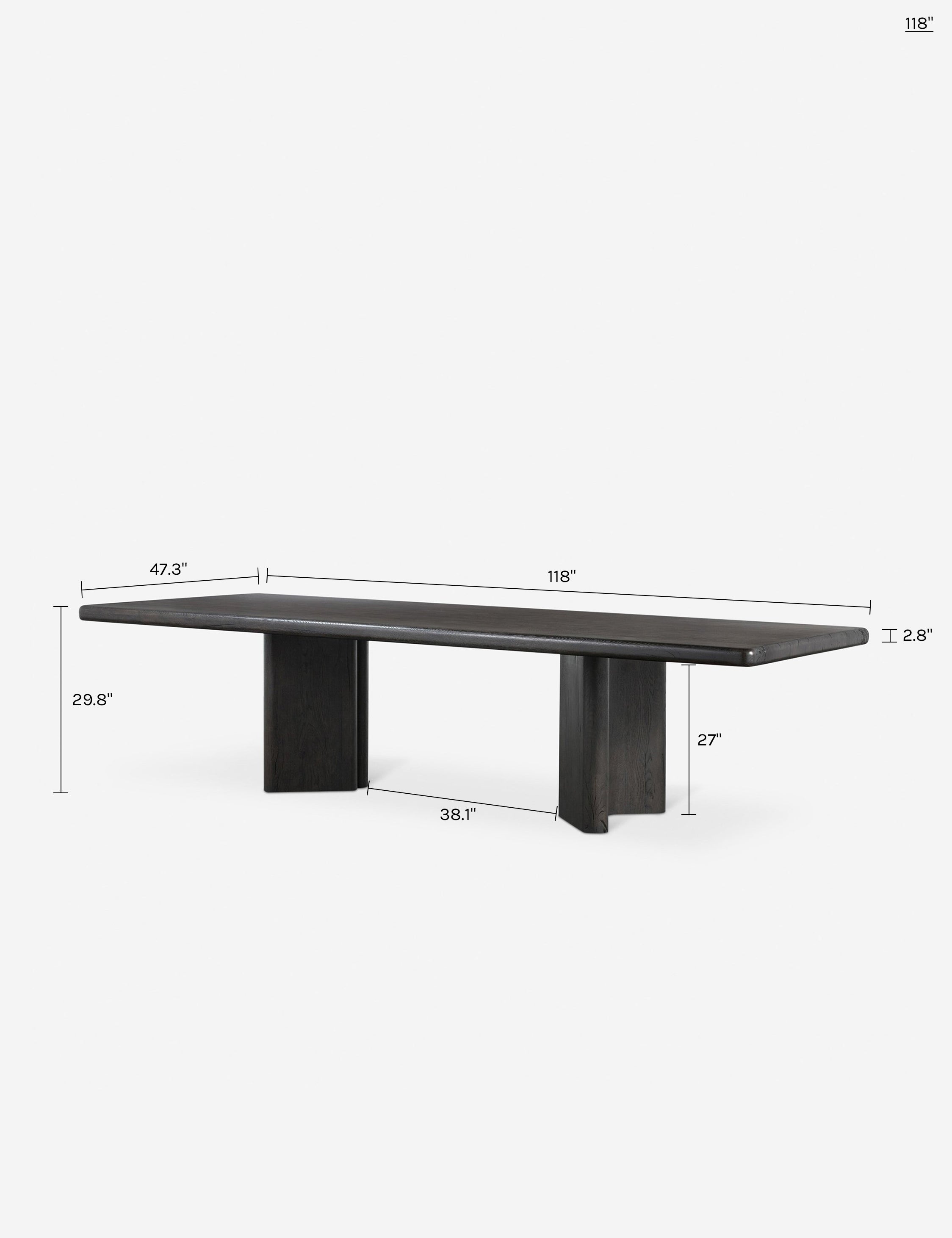 Lulu and Georgia Elsen Dining Table - Thumbnail 5