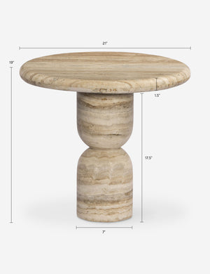 Figueroa Round Side Table by Amber Lewis x Four Hands