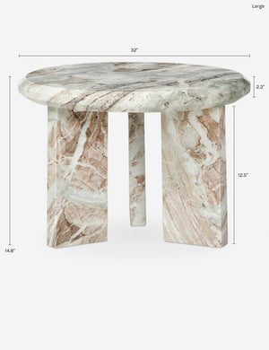 Open Box: Kapala Coffee Table, Taupe Marble Large