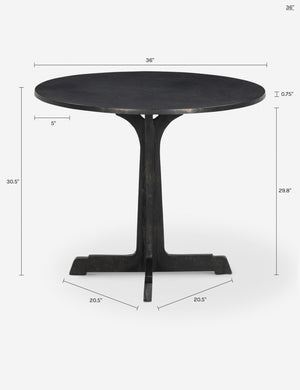Lacasa Outdoor Round Dining Table : Bronze / 36