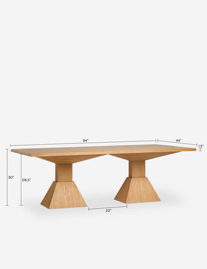 Lincoln Dining Table by Sarah Sherman Samuel : Natural