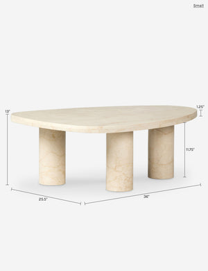 Mariano Coffee Table : Merlot Marble / Small