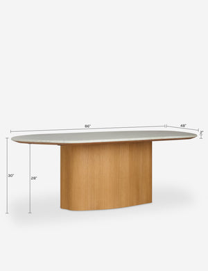 Mentii Dining Table by Sarah Sherman Samuel : White Marble