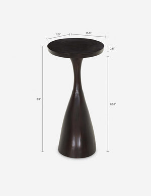 Pala Side Table : Bronze