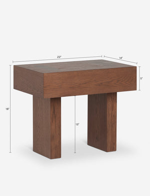 Pida Side Table by Sarah Sherman Samuel : Chestnut