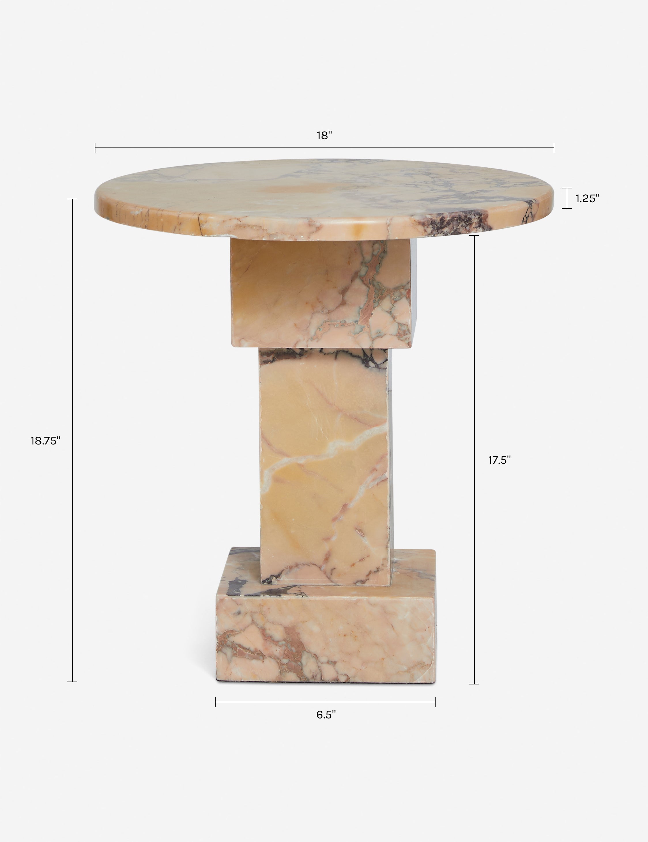 Potts Round Side Table - Thumbnail 5