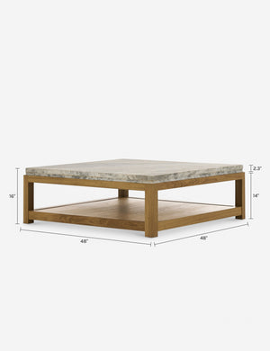 Roberta Coffee Table by Amber Lewis x Four Hands : White Marble