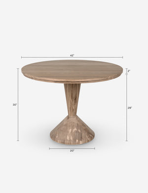 Sadler Round Dining Table : Black