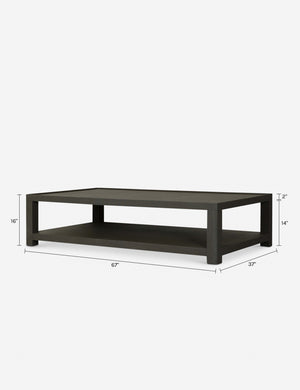 Sasha Coffee Table by Amber Lewis x Four Hands : Dark Green