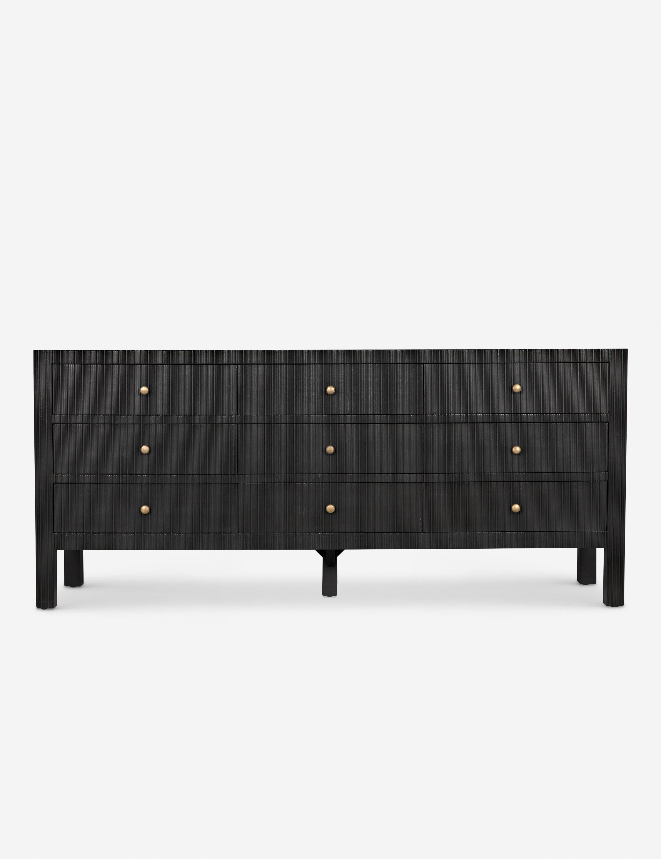 Conrad 9 Drawer Dresser - Pale - Noir Conrad 9 Drawer Dresser - Pale - Noir
