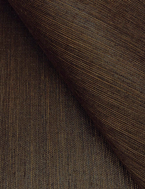 Beale Grasscloth Wallpaper Swatch, Walnut