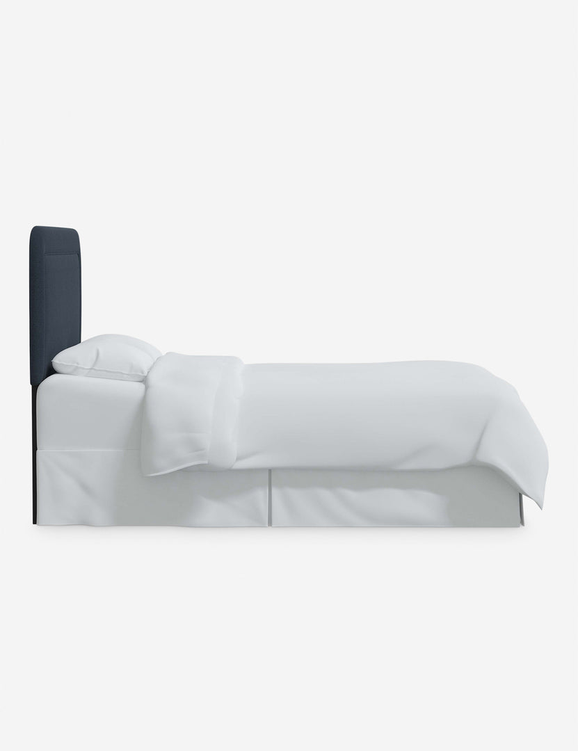 #color::navy-linen #size::full #size::queen #size::king #size::cal-king | Side of the Gwendolyn Navy Linen headboard