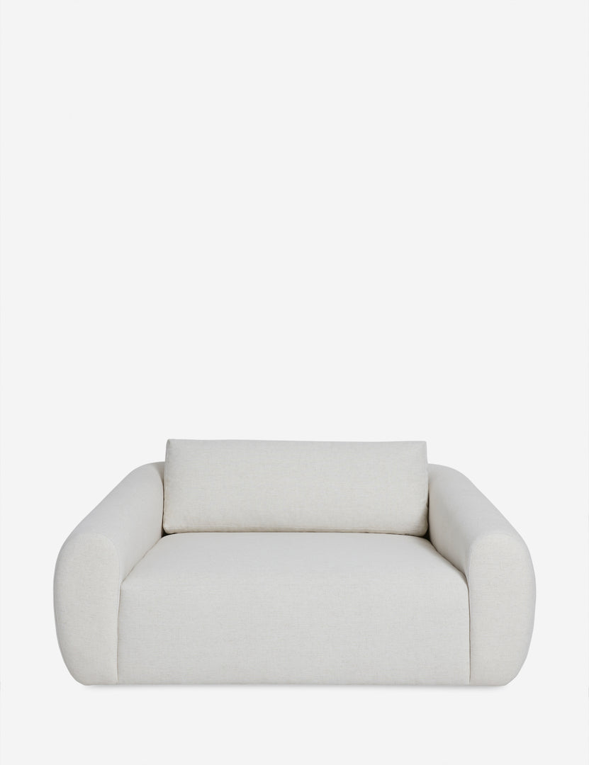 | Harlowe softly sculpted plush media lounger.