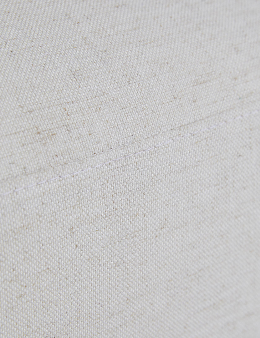| Close up view of the fabric texture of the Harlowe media lounger.