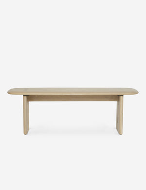 Henrik light wood bench with visible joinery and natural grain