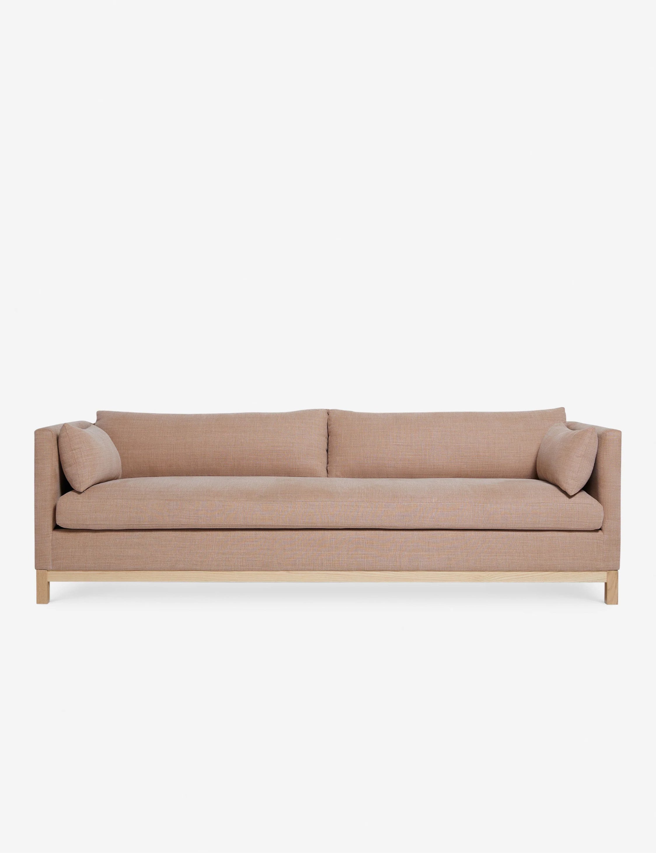 #size::84-W #size::96-W #color::apricot-linen | Apricot Linen Hollingworth Sofa by Ginny Macdonald