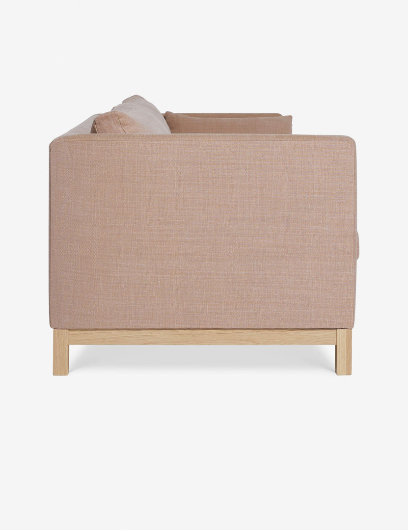 #size::84-W #size::96-W #color::apricot-linen | Side of the Apricot Linen Hollingworth Sofa
