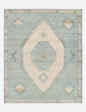 Berker turkish-inspired hand-knotted wool rug.