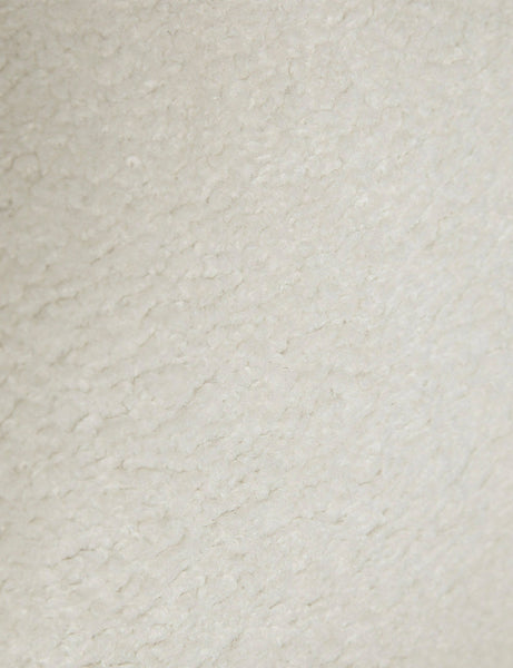| The faux sherpa material