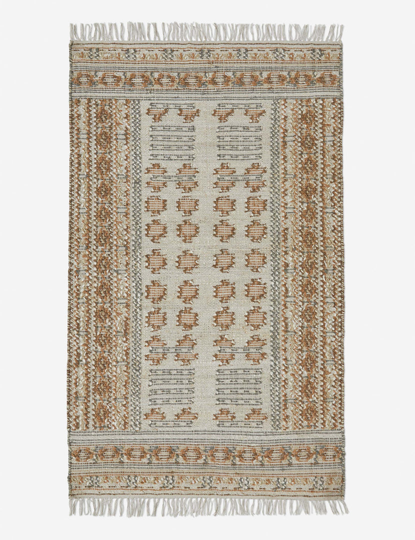 #color::slate #size::3--x-5- | Keziah slate rug in its three by five feet size