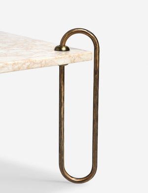 Open Box: Kimberly Square Coffee Table, Ivory Marble