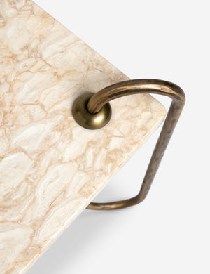 Open Box: Kimberly Square Coffee Table, Ivory Marble