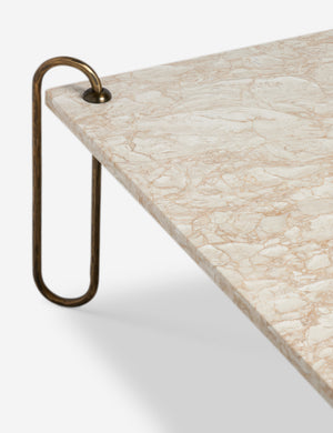 Open Box: Kimberly Square Coffee Table, Ivory Marble