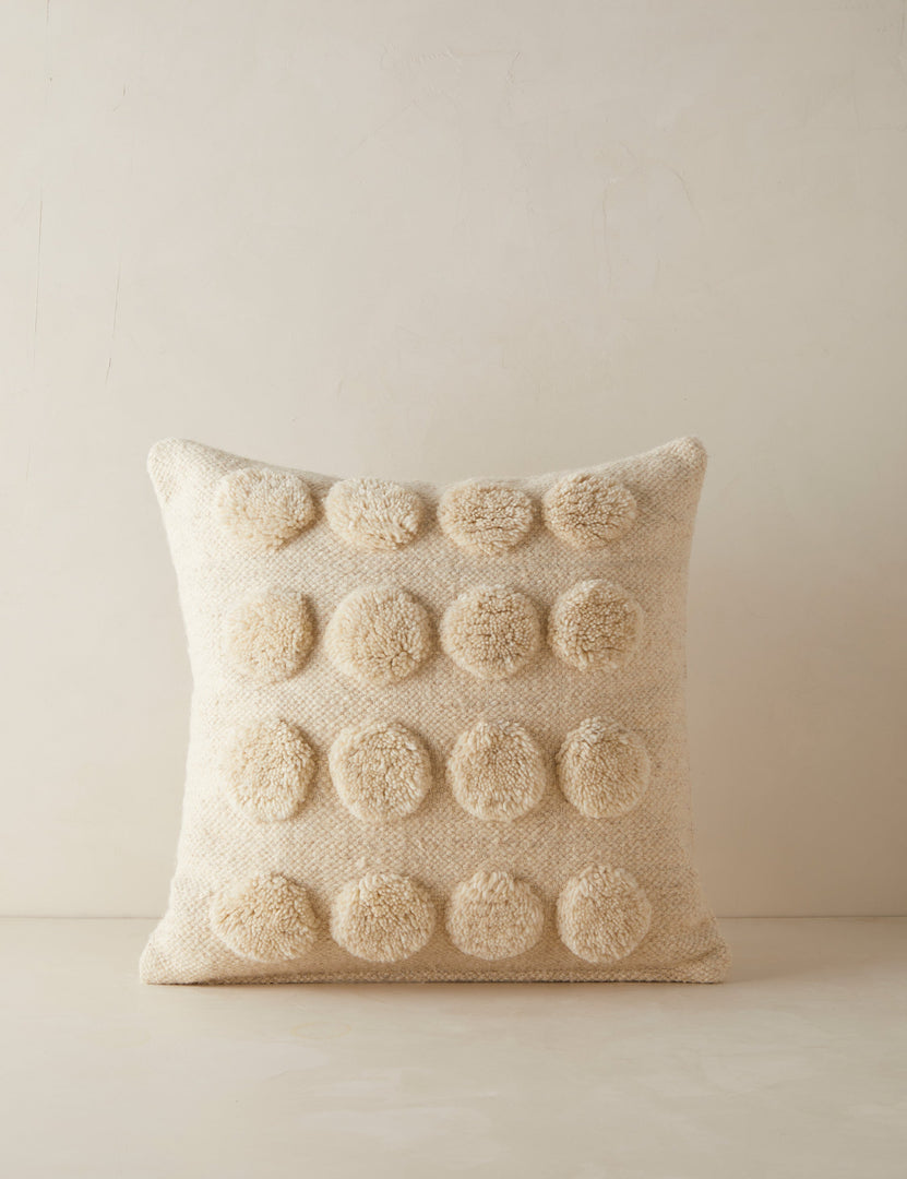 #style::square | Kohta tufted dot pattern wool square throw pillow