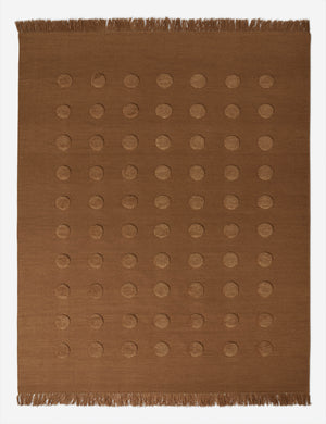 Kohta Flatweave Wool Rug Swatch by Sarah Sherman Samuel, Camel