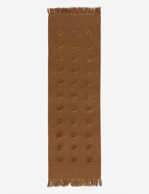 Kohta Flatweave Wool Rug Swatch by Sarah Sherman Samuel, Camel