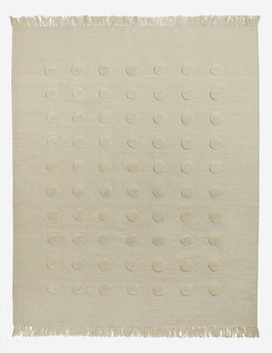 Kohta Flatweave Wool Rug Swatch by Sarah Sherman Samuel, Ivory
